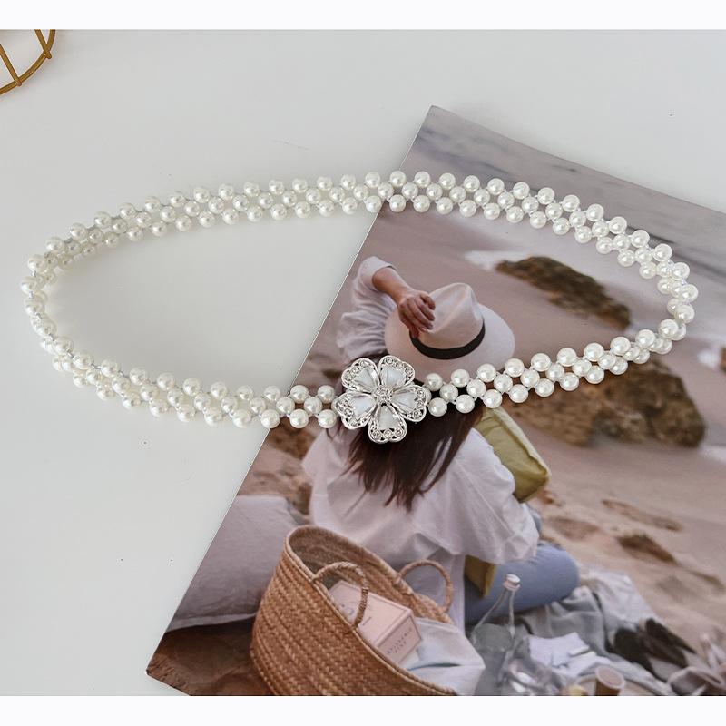 Trendy Pearl Womens Waist Belt With Stylish Rhinestone Flower Accents For Versatile Fashion Crystal Flower
Trendy Pearl Womens Waist Belt With Stylish Rhinestone Flower Accents For Versatile Fashion Crystal Flower