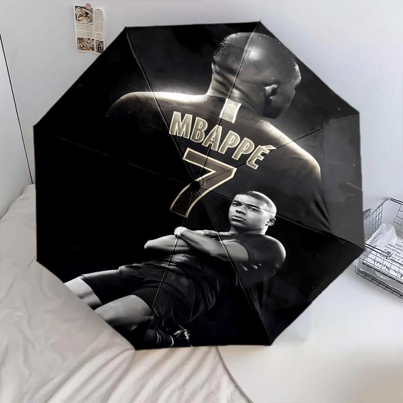 1 PC Automatic Folding Umbrella - Mbappe Pattern, Portable & Foldable Design with 8 Ribs, Christmas Birthday Gifts
1 PC Automatic Folding Umbrella - Mbappe Pattern, Portable & Foldable Design with 8 Ribs, Christmas Birthday Gifts