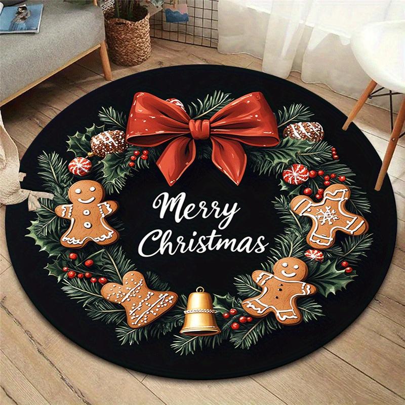 1pc Soft, Absorbent & Non-Slip Christmas Wreath with Bells Round Rug, Perfect for Entryway, Living Room, Bedroom Decor, Machine Washable Fla 80cm by 80cm
1pc Soft, Absorbent & Non-Slip Christmas Wreath with Bells Round Rug, Perfect for Entryway, Living Room, Bedroom Decor, Machine Washable Fla 80cm by 80cm