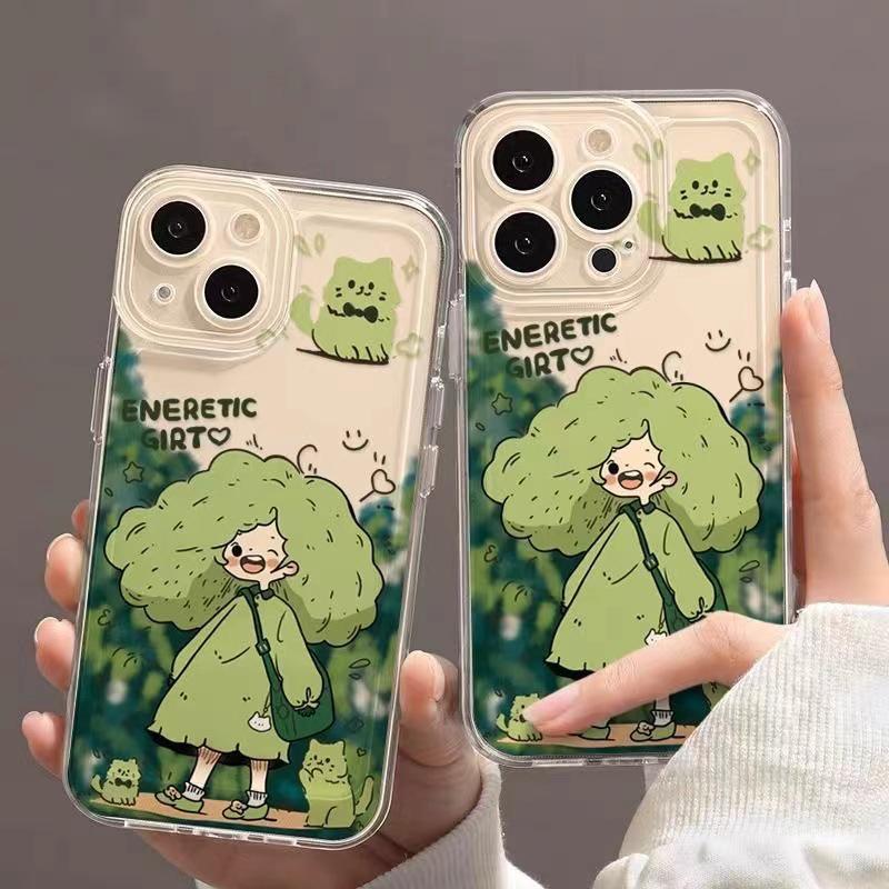 Broccoli Girl iPhone Case: Compatible with iPhone 12, 13 Pro, 14, and 15 Pro Max. Cute Anti-Fall Design.
Broccoli Girl iPhone Case: Compatible with iPhone 12, 13 Pro, 14, and 15 Pro Max. Cute Anti-Fall Design.