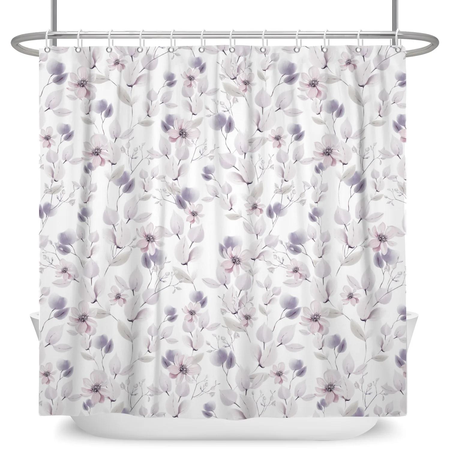Purple Flowers Shower Curtain Spring Beautiful Floral Bathroom Shower Curtains Modern Bathroom Accessories With Hooks Home Decor W90xH180cm
Purple Flowers Shower Curtain Spring Beautiful Floral Bathroom Shower Curtains Modern Bathroom Accessories With Hooks Home Decor W90xH180cm