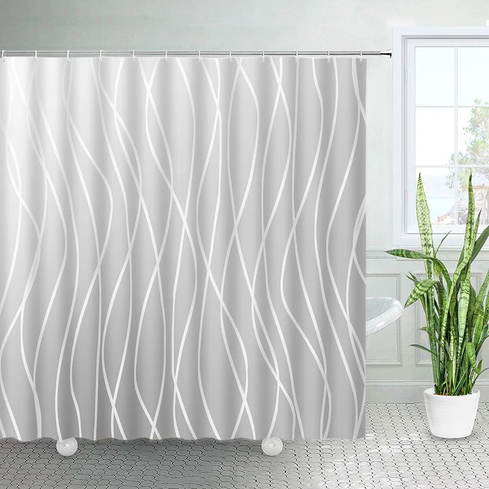 Creative Ombre Shower Curtains White Line Geometric Bath Curtain Blue Purple Modern Minimalist Fabric Print Bathroom Decor Sets 90x180cm-35x70in
Creative Ombre Shower Curtains White Line Geometric Bath Curtain Blue Purple Modern Minimalist Fabric Print Bathroom Decor Sets 90x180cm-35x70in
