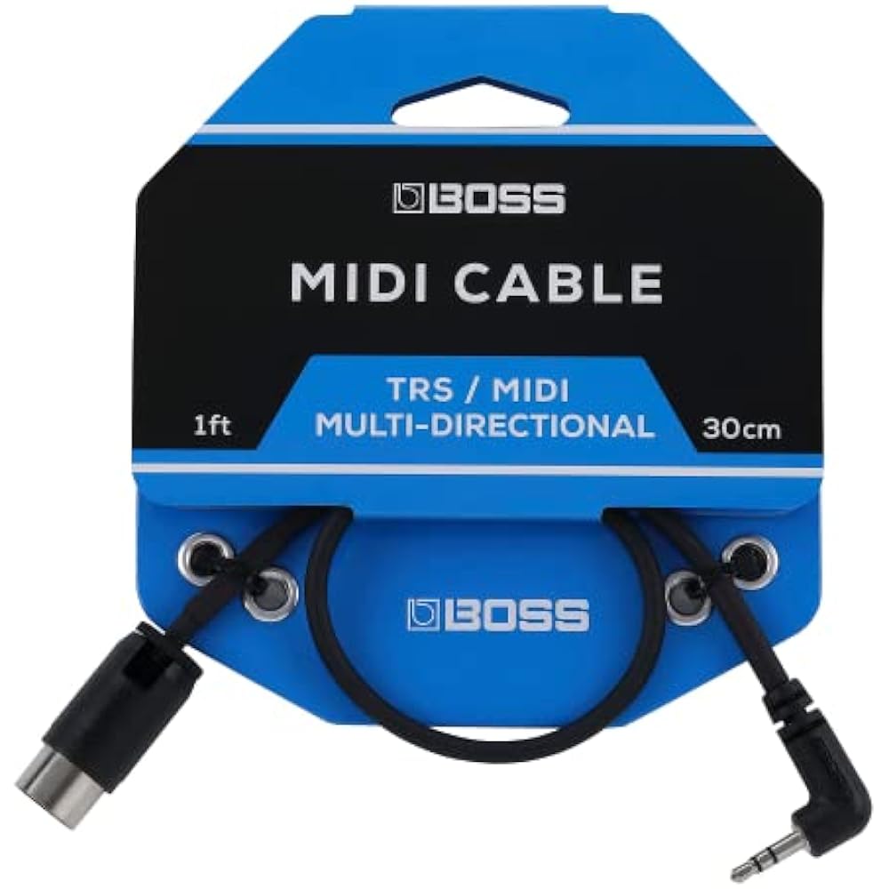 Boss BOSS MIDI cable BMIDI-1-35 30cm/3.5mm TRS-MIDI terminal
Boss BOSS MIDI cable BMIDI-1-35 30cm/3.5mm TRS-MIDI terminal
