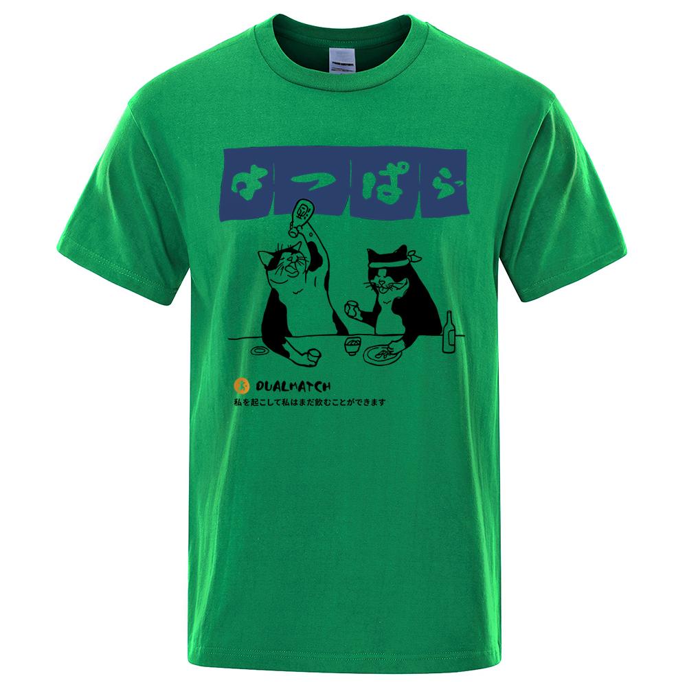Harajuku Japanese Cat Drinking Tops Mens Fashion O-Neck T-Shirt Street Summer Oversized Clothing Hip Hop Sweat Cotton Tshirts 4XL
Harajuku Japanese Cat Drinking Tops Mens Fashion O-Neck T-Shirt Street Summer Oversized Clothing Hip Hop Sweat Cotton Tshirts 4XL