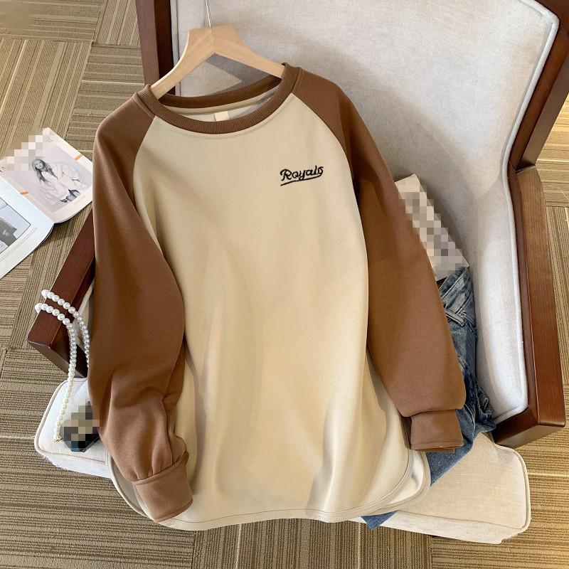 White Curved Long-Sleeve Mid-Length Velvet Plus Women s Loose T-shirt (Autumn/Winter 2025) 4XL, 250-300 jin
White Curved Long-Sleeve Mid-Length Velvet Plus Women s Loose T-shirt (Autumn/Winter 2025) 4XL, 250-300 jin