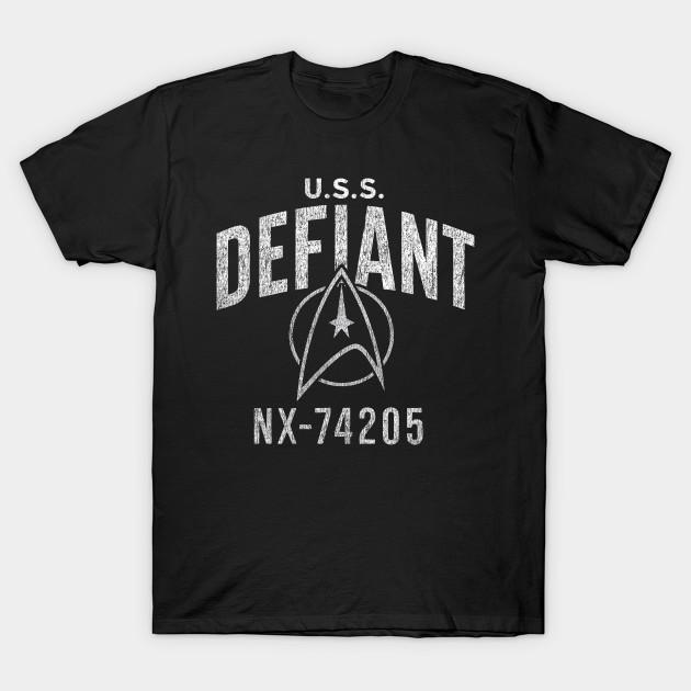 Men Black Print T-shirt U.S.S. Defiant Vintage No-Cut Transfer Paper Print Cotton Tshirt L чорний
Men Black Print T-shirt U.S.S. Defiant Vintage No-Cut Transfer Paper Print Cotton Tshirt L чорний