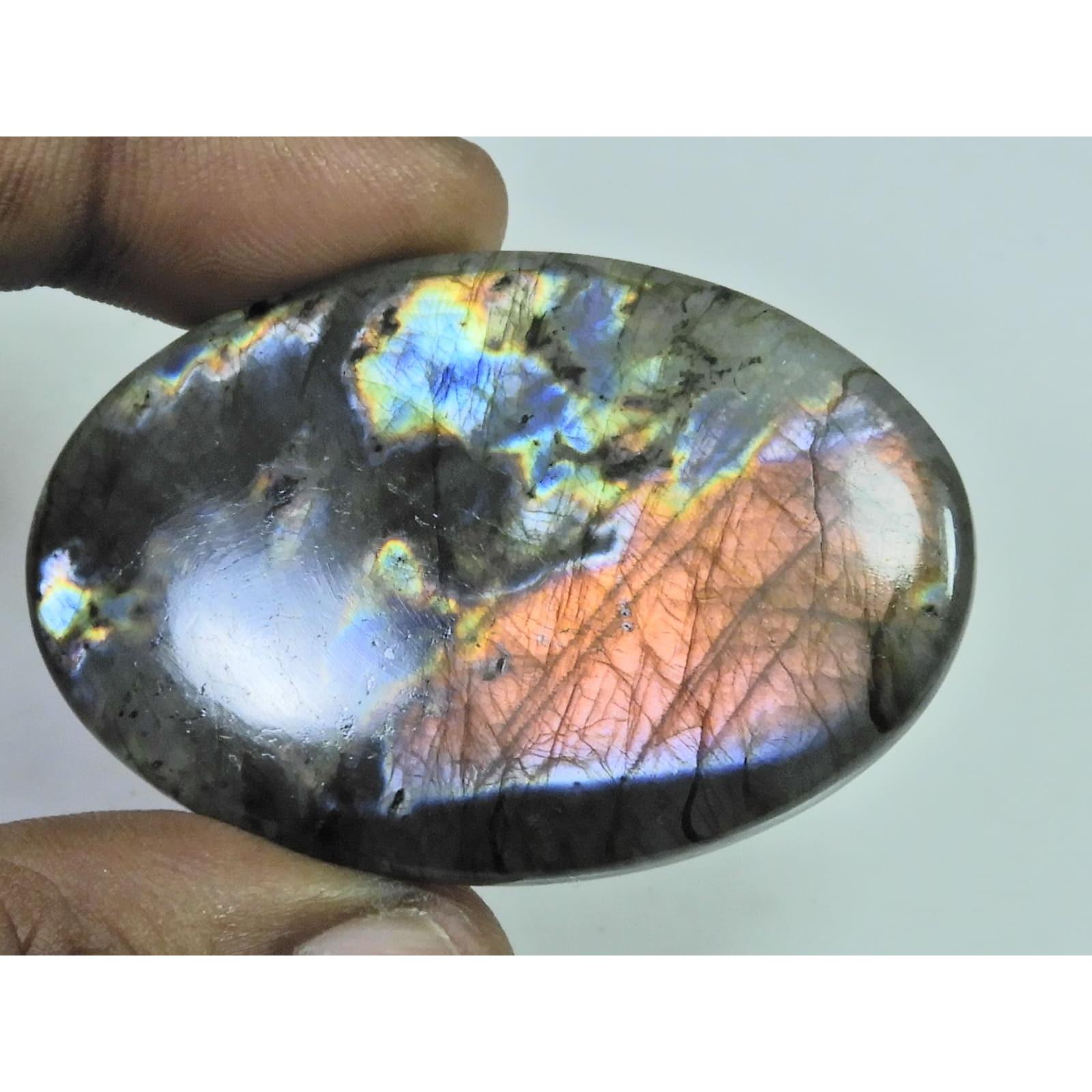 33X52X05MM Natural Purple Labradorite Spectrolite Oval Loose Gemstone 92Cts. D-402
33X52X05MM Natural Purple Labradorite Spectrolite Oval Loose Gemstone 92Cts. D-402