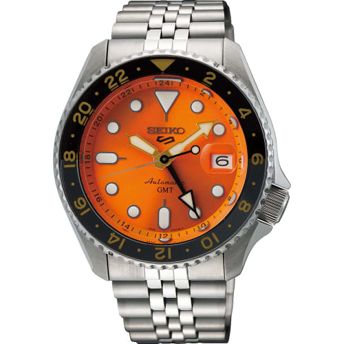 SEIKO SEIKO5 Sports Shop Limited Edition Mechanical SSK005K1 (Domestic Model Number: SSK005KC) GMT Movement Orange Automatic/Hand-Winding SKX Sports S
SEIKO SEIKO5 Sports Shop Limited Edition Mechanical SSK005K1 (Domestic Model Number: SSK005KC) GMT Movement Orange Automatic/Hand-Winding SKX Sports S