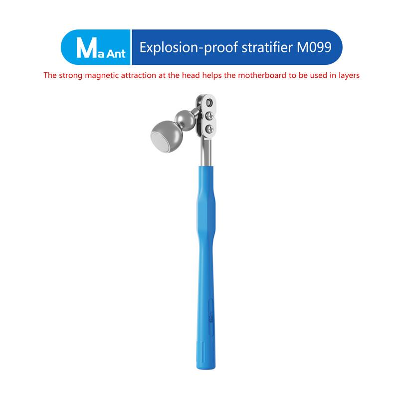 MaAnt M099 340° Rotatable Explosion-Proof Stratifier with Strong Magnetic Head for Motherboard Layering Repair Anti-Slip Handle
MaAnt M099 340° Rotatable Explosion-Proof Stratifier with Strong Magnetic Head for Motherboard Layering Repair Anti-Slip Handle