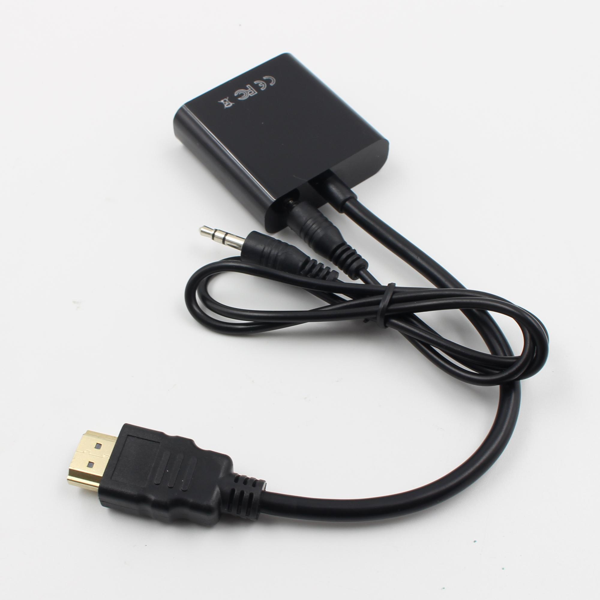 1080P HDMI to VGA Adapter Converter Cable+USB Power 3.5mm Audio Cable HDTV PC As Shown A
1080P HDMI to VGA Adapter Converter Cable+USB Power 3.5mm Audio Cable HDTV PC As Shown A