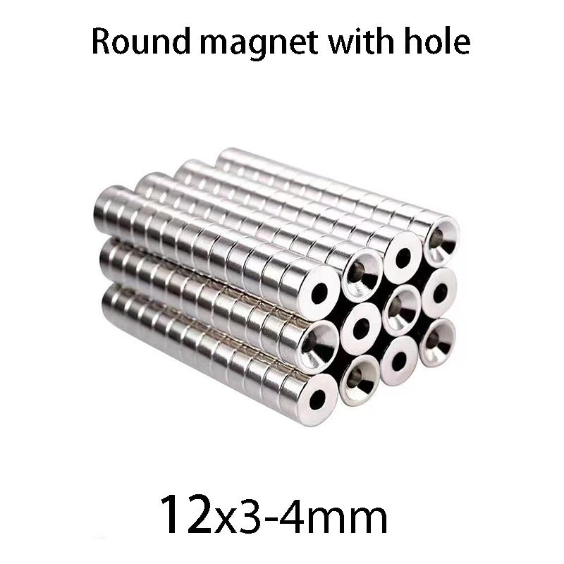 10/20pcs 12x3mm & 12x4mm Disc Magnets with 4mm Center Hole, Countersunk Mounting Magnets for Robotics, Machinery
10/20pcs 12x3mm & 12x4mm Disc Magnets with 4mm Center Hole, Countersunk Mounting Magnets for Robotics, Machinery