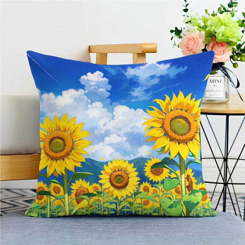 Маленька свіжа наволочка з соняшником, прикраса для гуртожитку, офісу, вітальні, дому 40x40cm
Маленька свіжа наволочка з соняшником, прикраса для гуртожитку, офісу, вітальні, дому 40x40cm