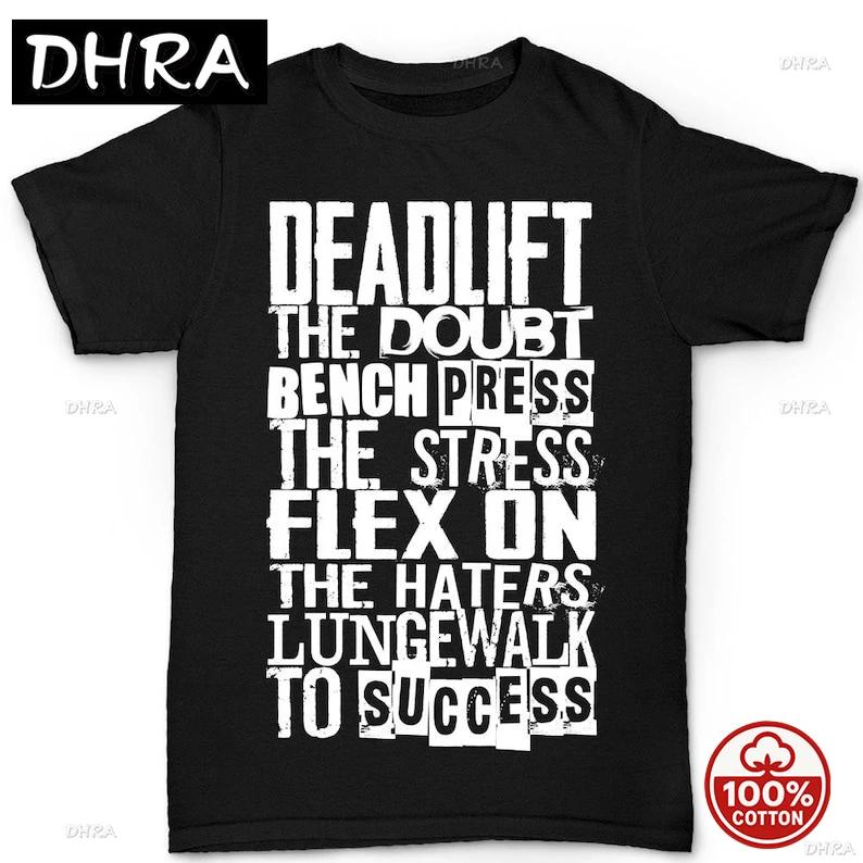 Motivational Gym TShirt Deadlift Bench Press Lungewalk Print for Girls Cotton Tee T Shirt Streetwear Gothic Soft Retro Loose 4XL
Motivational Gym TShirt Deadlift Bench Press Lungewalk Print for Girls Cotton Tee T Shirt Streetwear Gothic Soft Retro Loose 4XL