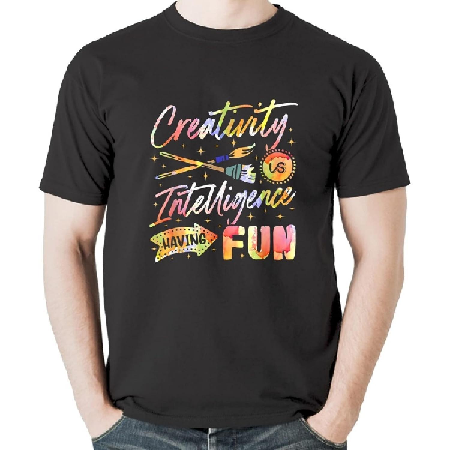 Creativity is Intelligence Having Fun Sketching Art Painting T-Shirt Sweatshirt Hoodie Tanktop for Men Women Kids Black XXXXXL чорний
Creativity is Intelligence Having Fun Sketching Art Painting T-Shirt Sweatshirt Hoodie Tanktop for Men Women Kids Black XXXXXL чорний