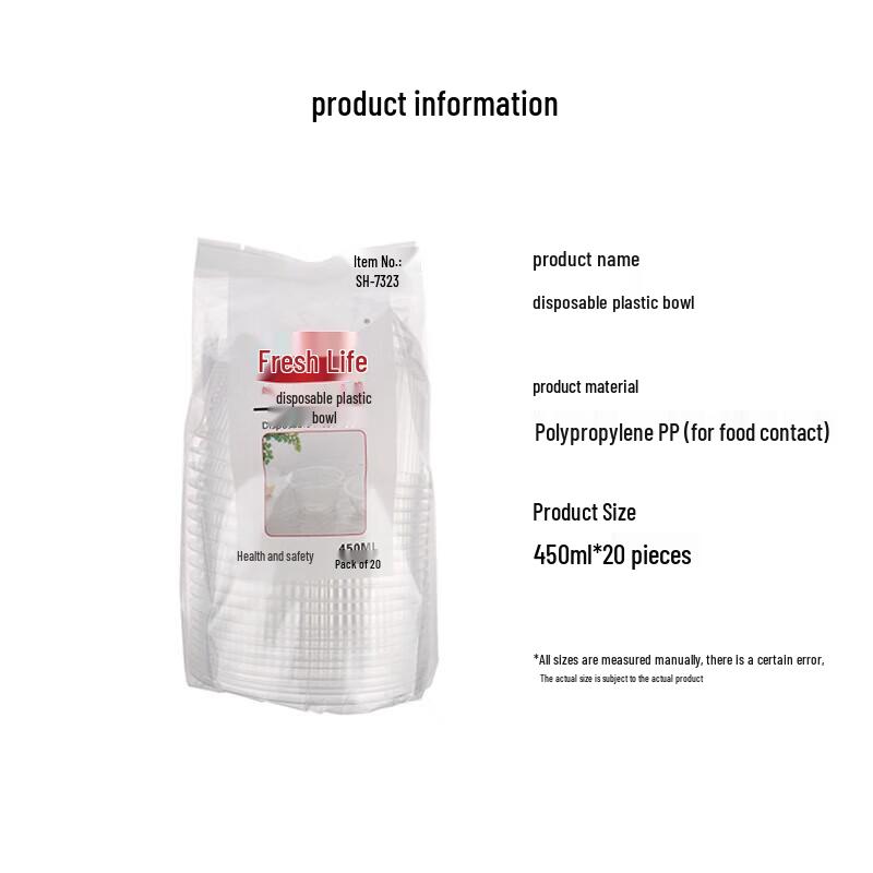 Fresh Life Disposable Plastic Bowls
Fresh Life Disposable Plastic Bowls