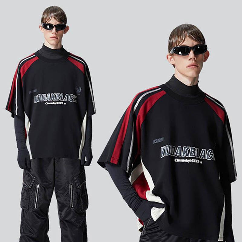 American Retro Heavyweight Black & Red Colorblock Racing Streetwear Tee 2X Large чорний
American Retro Heavyweight Black & Red Colorblock Racing Streetwear Tee 2X Large чорний