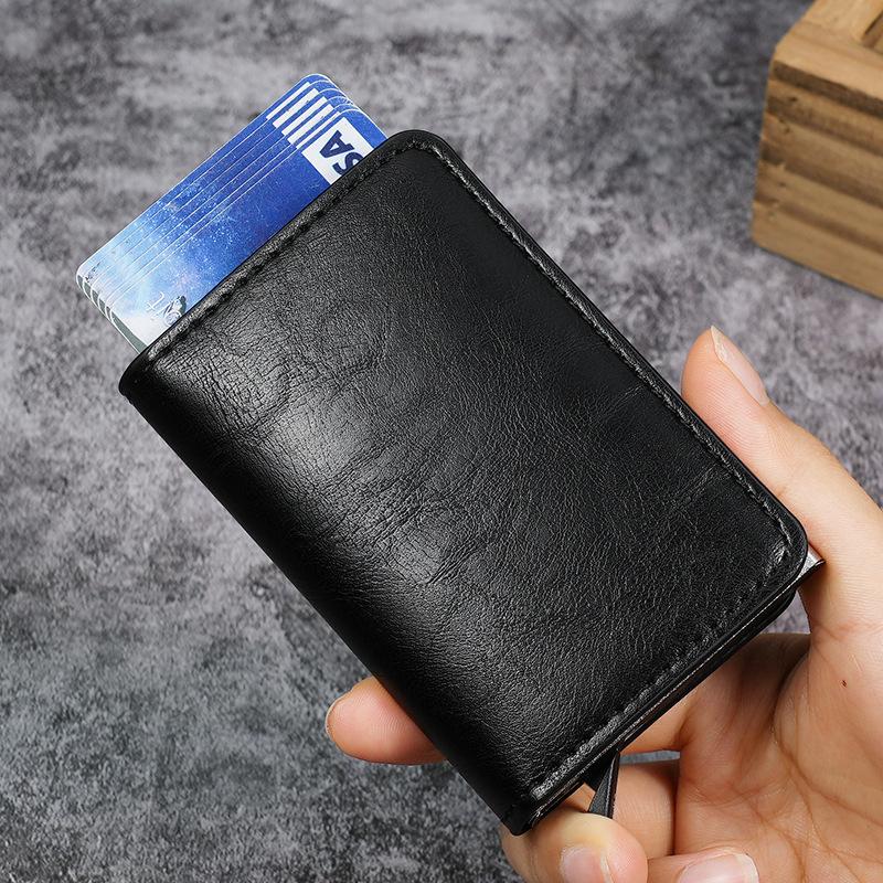 RFID anti-theft brush aluminum box card bag carbon fiber pattern credit card box automatic pop-up card bag multi-card position wallet
RFID anti-theft brush aluminum box card bag carbon fiber pattern credit card box automatic pop-up card bag multi-card position wallet