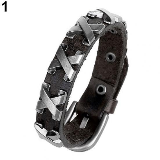 Unisex Punk Cool Style Faux Leather Bangle Wristband Cuff Bracelet Jewelry Gift One Size чёрный
Unisex Punk Cool Style Faux Leather Bangle Wristband Cuff Bracelet Jewelry Gift One Size чёрный