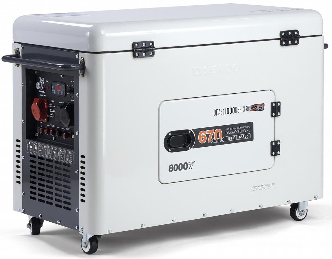Daewoo Ddae 11000Dse-3 Diesel Generator Set Silent Version Silent 2X16A, 1X32A 230V Avr 8Kw / 18Km -
Daewoo Ddae 11000Dse-3 Diesel Generator Set Silent Version Silent 2X16A, 1X32A 230V Avr 8Kw / 18Km -