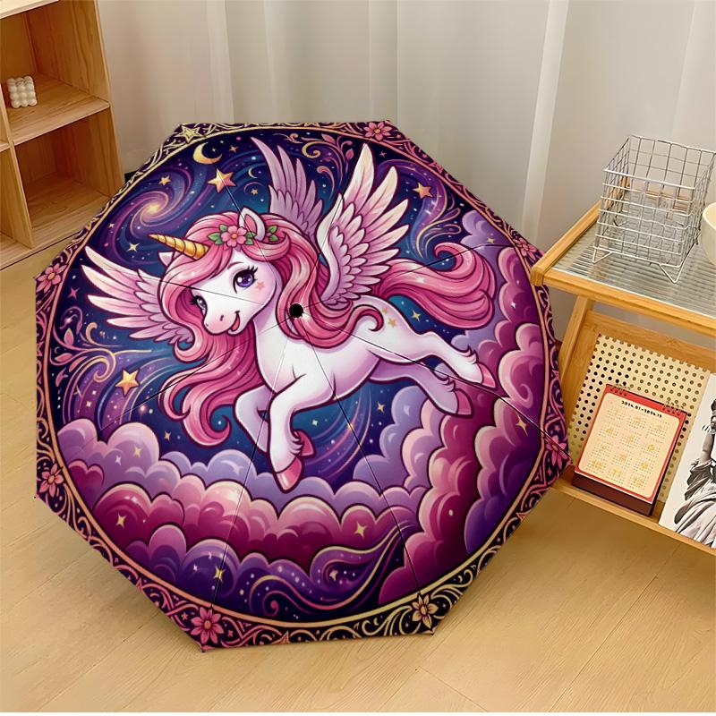 Fantasy Unicorn and Winged Pet Printed umbrella windproof folding umbrella portable sun and rain umbrella suitable for gifting
Fantasy Unicorn and Winged Pet Printed umbrella windproof folding umbrella portable sun and rain umbrella suitable for gifting
