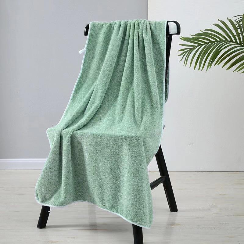 70*140 см плотный коралловый флис впитывающий бытовые большие банные полотенца пляжные полотенца для плавания и фитнеса полотенца зелёный