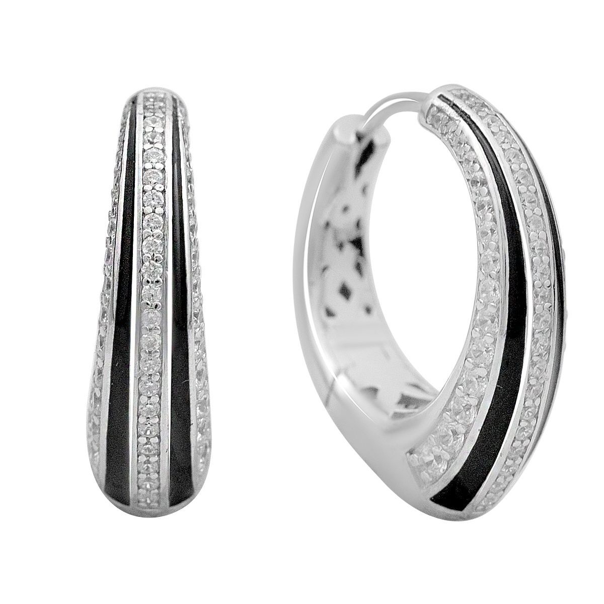 Срібна каблучка з фіанітами. (2175407) білий 
Срібна каблучка з фіанітами. (2175407) білий