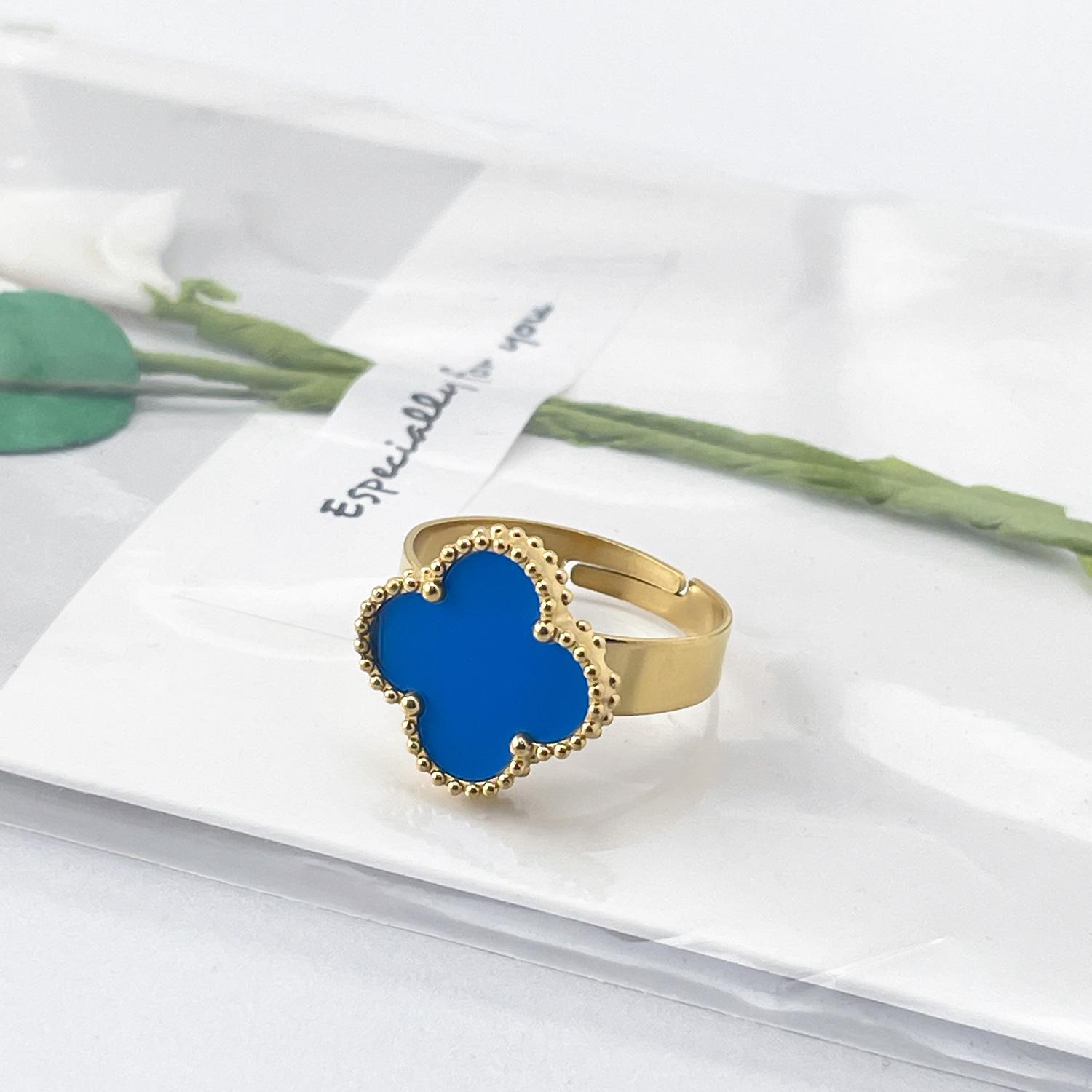 Новое модное кольцо-клевер большого размера 15 мм, кольцо с регулируемым отверстием, простое персонализированное кольцо
Новое модное кольцо-клевер большого размера 15 мм, кольцо с регулируемым отверстием, простое персонализированное кольцо