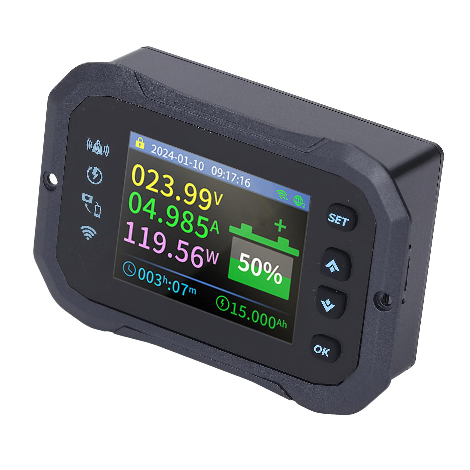 Измеритель заряда батареи 2,4-дюймовый дисплей 2-сторонняя Wi-Fi-связь Пульт дистанционного управления Тестер батареи для электромобиля, скутера, дома на колесах 10100V
Измеритель заряда батареи 2,4-дюймовый дисплей 2-сторонняя Wi-Fi-связь Пульт дистанционного управления Тестер батареи для электромобиля, скутера, дома на колесах 10100V