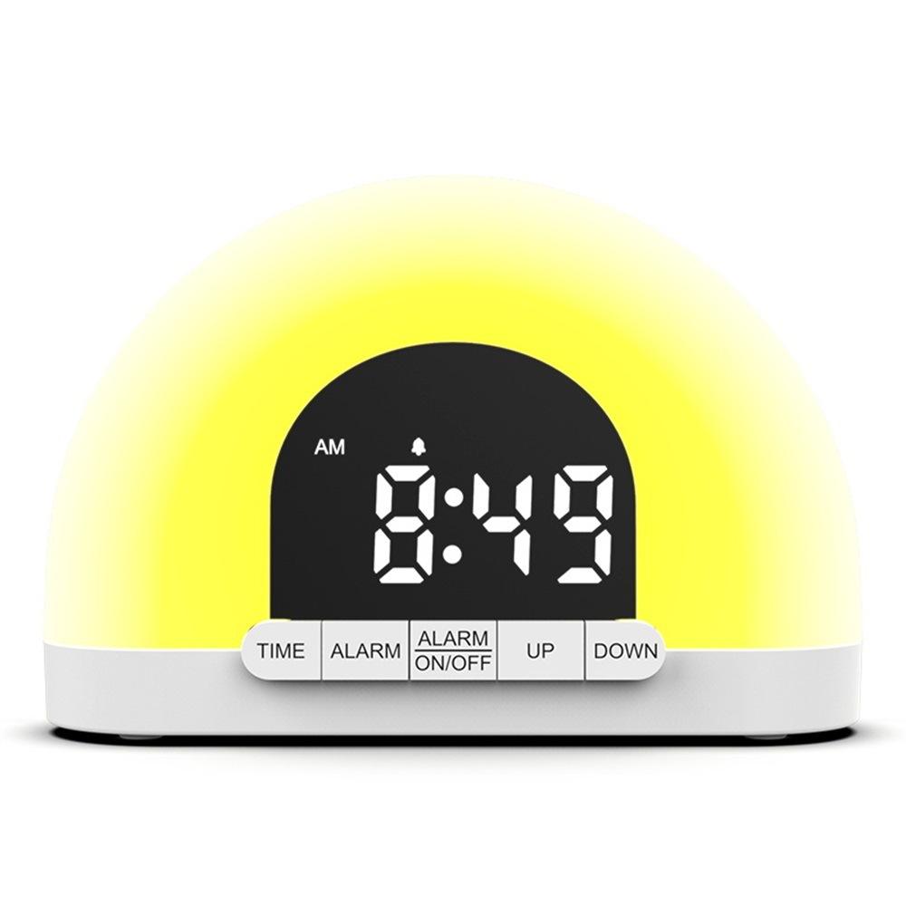 Simulation Sunrise Wake Up Light Digital Alarm Clock Intelligent Night Light for Bedroom Type A
Simulation Sunrise Wake Up Light Digital Alarm Clock Intelligent Night Light for Bedroom Type A