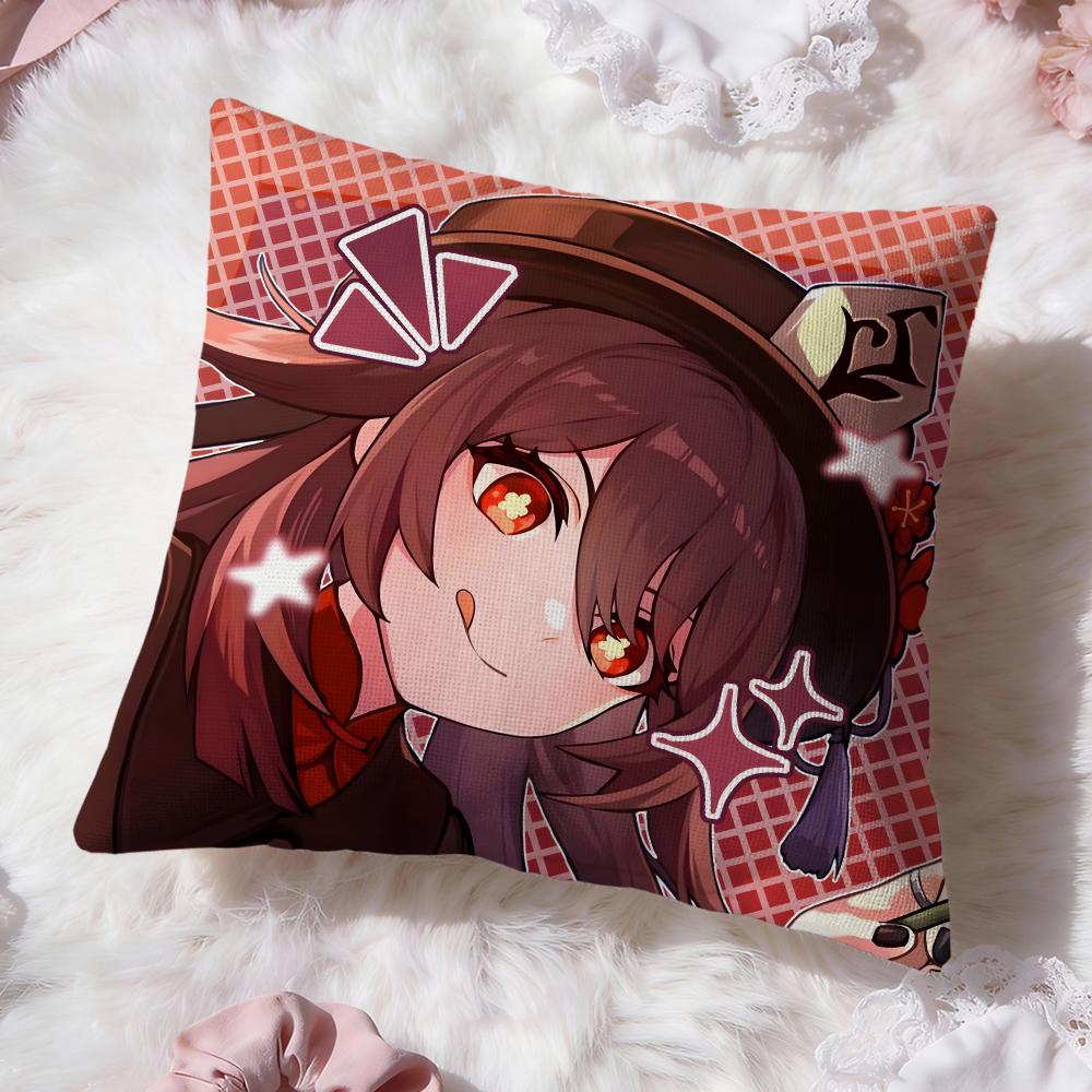 Hu Tao Genshin Impact Cushion Cover Premium Comfort Reversible Pillow Cove -Two in One Design for Any Room & Car Interior 30cmx30cm
Hu Tao Genshin Impact Cushion Cover Premium Comfort Reversible Pillow Cove -Two in One Design for Any Room & Car Interior 30cmx30cm