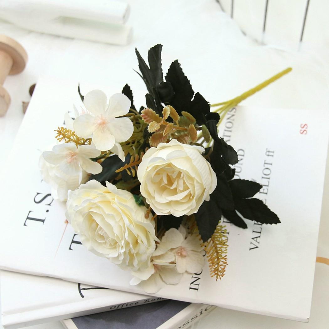 Искусственный шелковый ручной букет Смешанные искусственные цветы Пион Роза Гортензия Декор белый
Искусственный шелковый ручной букет Смешанные искусственные цветы Пион Роза Гортензия Декор белый