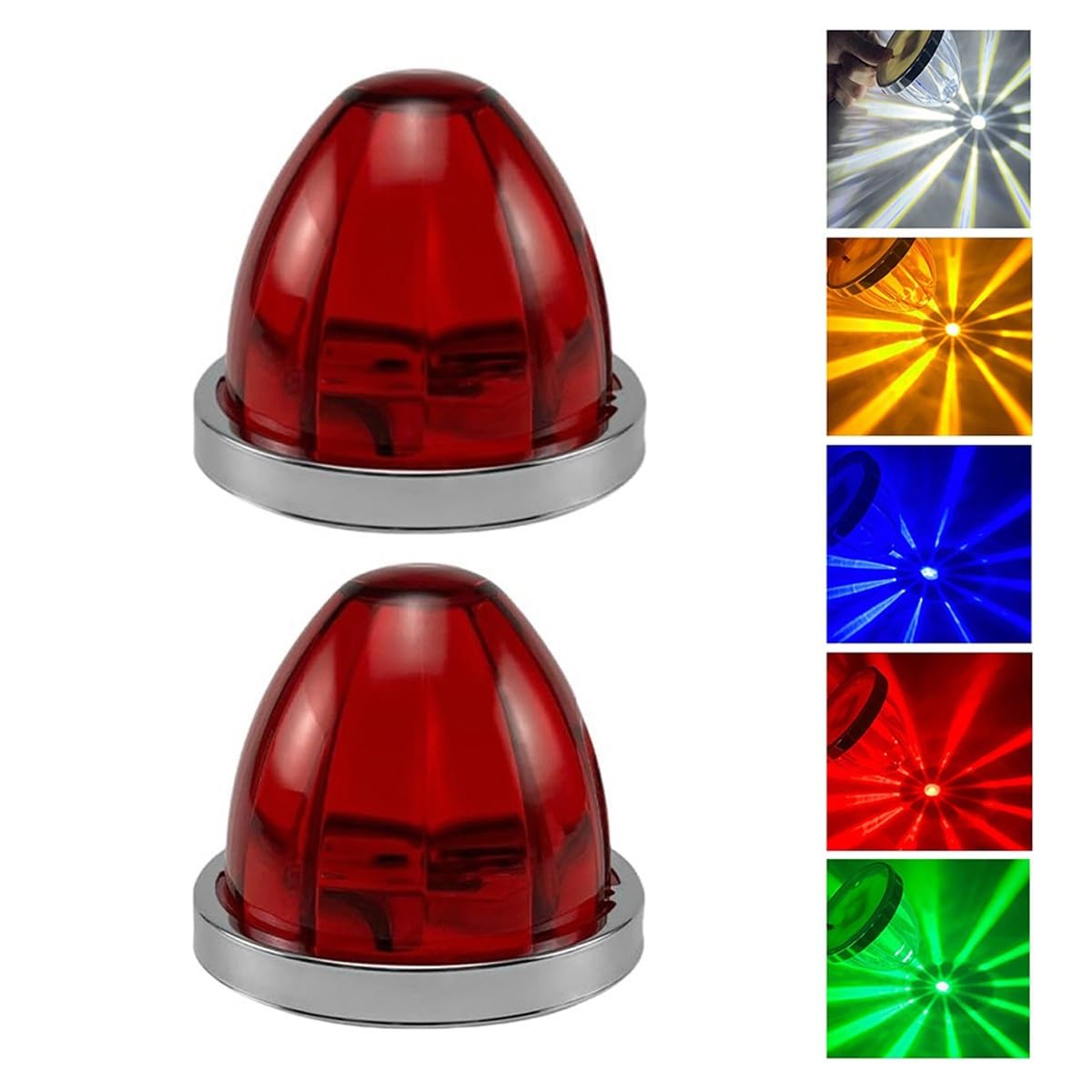 2 LED Watermelon Light Indicator Side Marker Signal Lights for Semi Trucks, 12-24V Watermelon One size червоний
2 LED Watermelon Light Indicator Side Marker Signal Lights for Semi Trucks, 12-24V Watermelon One size червоний