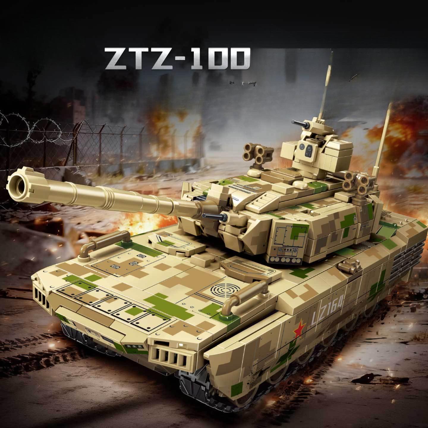 810PCS Military Series ZTZ-100 Main Battle Tank Toy Building Blocks NO BOX
810PCS Military Series ZTZ-100 Main Battle Tank Toy Building Blocks NO BOX