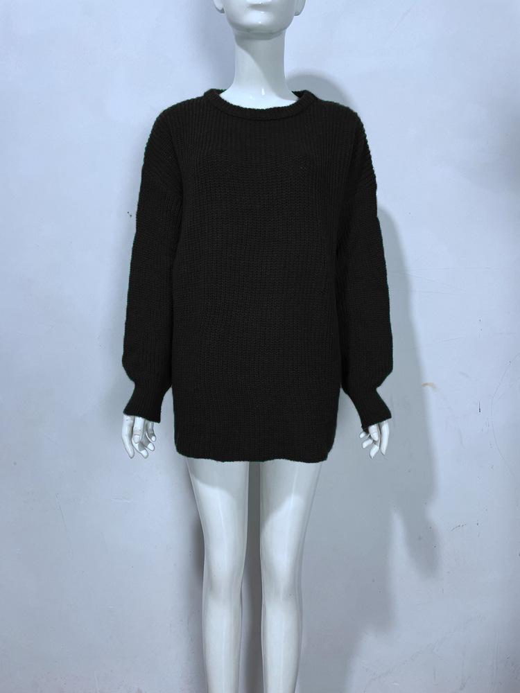 2025 Women s European & American Style Solid Color Loose Knit Sweater: Casual Long Sleeve Round Neck S чорний
2025 Women s European & American Style Solid Color Loose Knit Sweater: Casual Long Sleeve Round Neck S чорний
