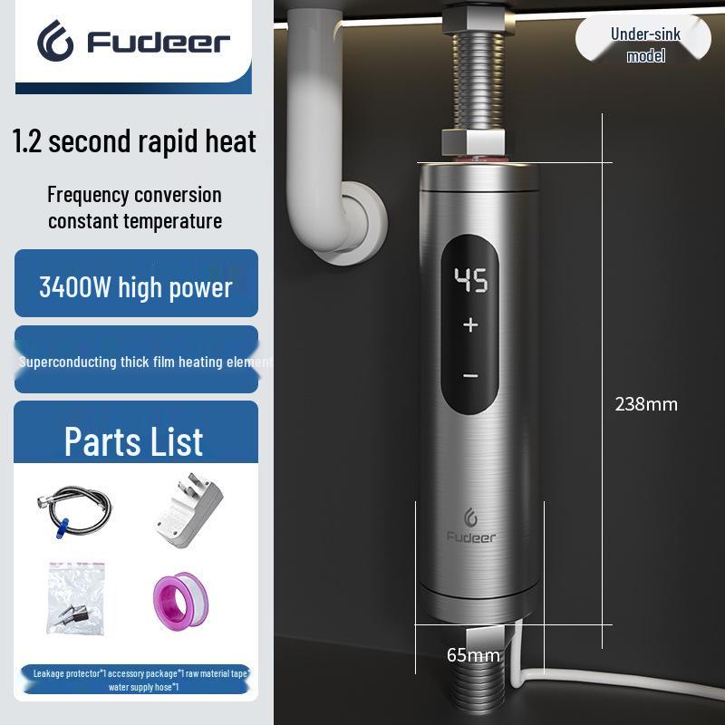 Fodel Thermostatic Instant Kitchen & Bathroom Water Heater, Under-Counter Electric Heater
Fodel Thermostatic Instant Kitchen & Bathroom Water Heater, Under-Counter Electric Heater