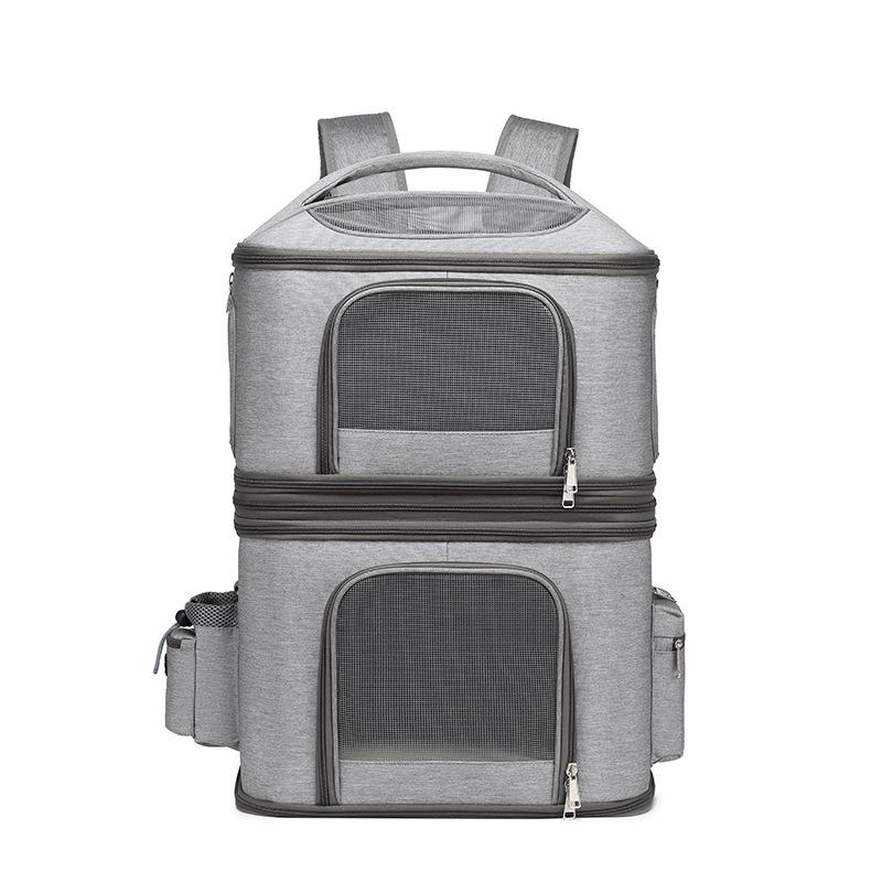 Double-layer pet backpack, portable and large-capacity two breathable split folding pet bags when going out серый
Double-layer pet backpack, portable and large-capacity two breathable split folding pet bags when going out серый