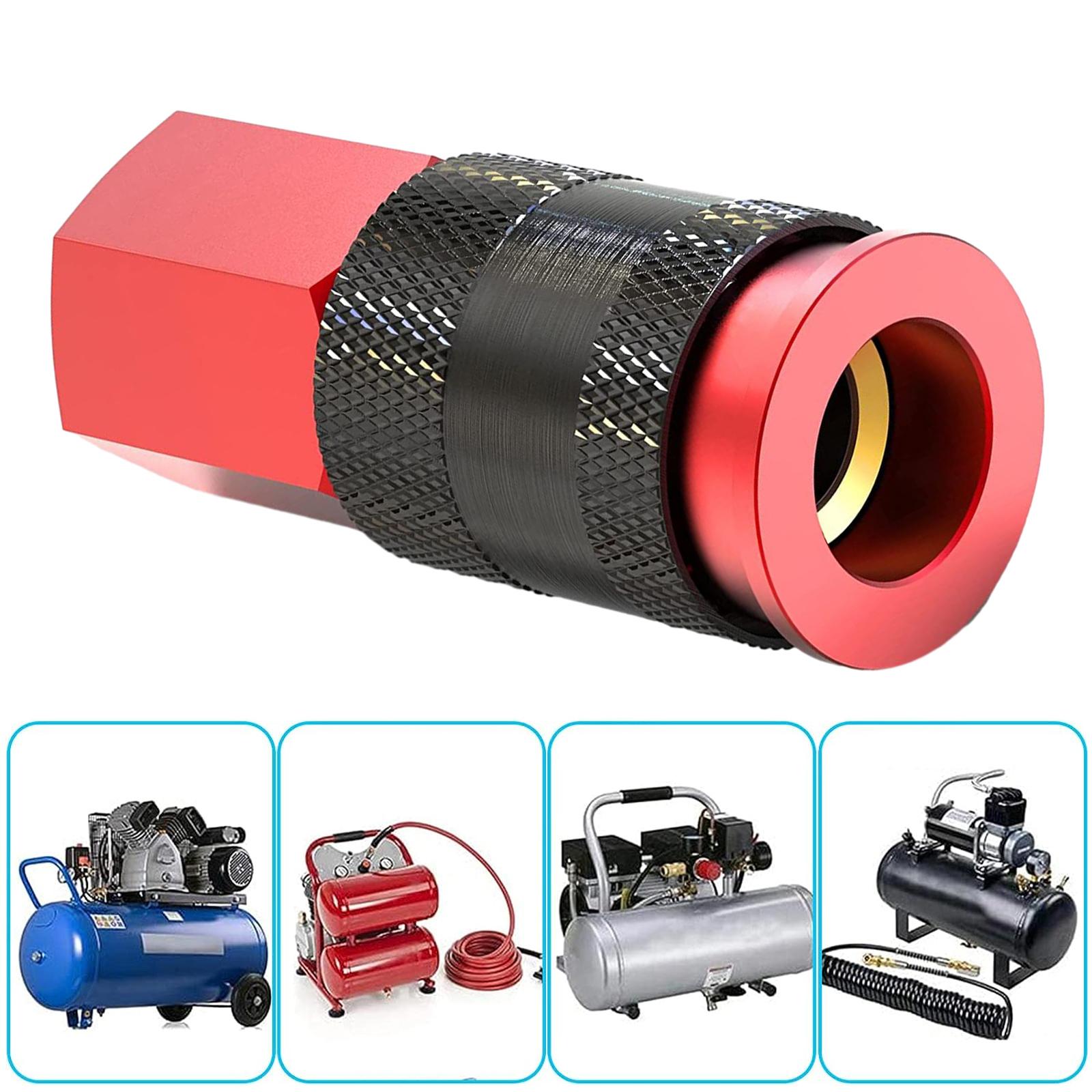 Air Hose Fitting Aluminum Alloy Universal Air Couplers with 1/4 NPT Female Thread Simple Install for Pneumatic Tool
Air Hose Fitting Aluminum Alloy Universal Air Couplers with 1/4 NPT Female Thread Simple Install for Pneumatic Tool
