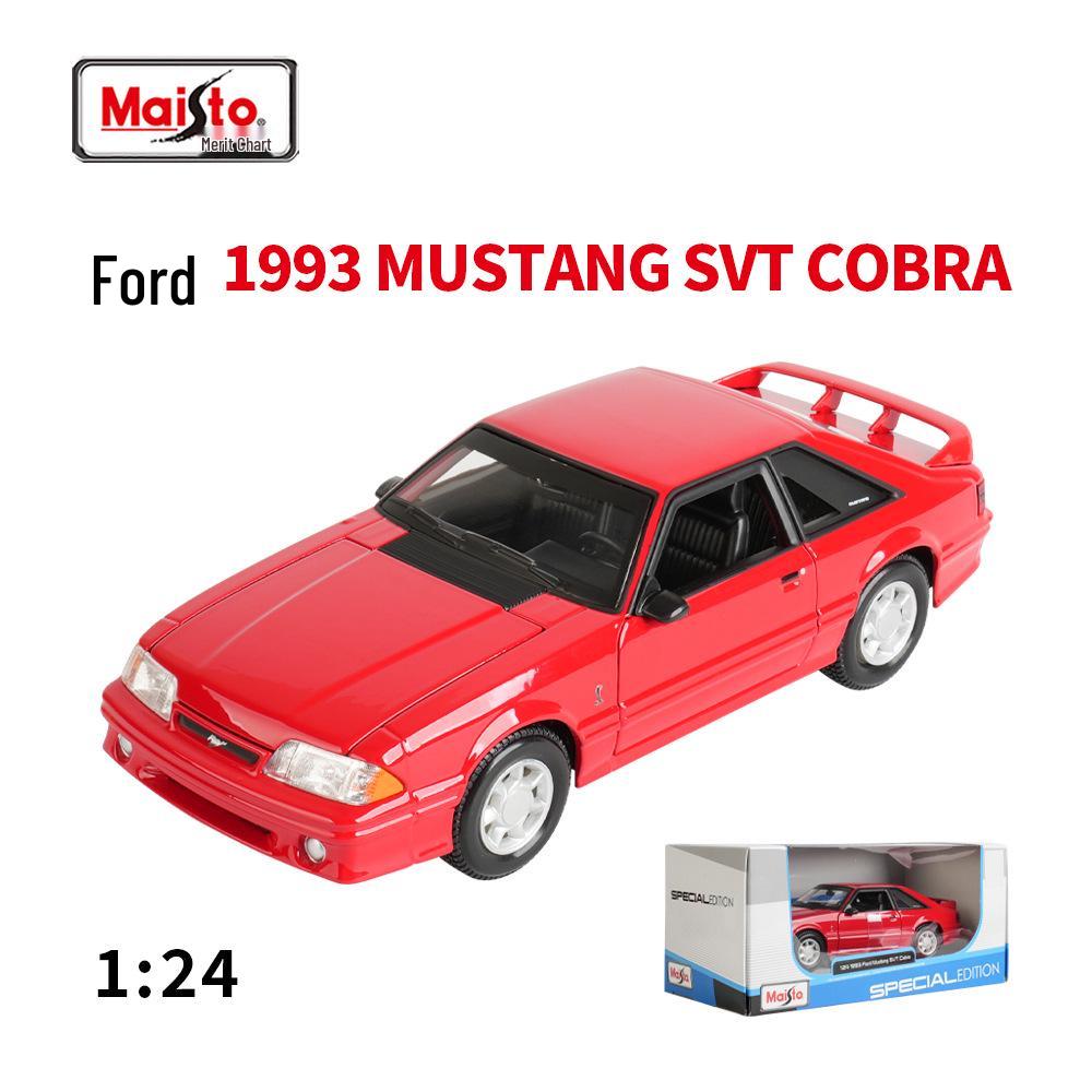 Майсто 1:24 1993 Ford Mustang SVT Литая модель-украшение красный
Майсто 1:24 1993 Ford Mustang SVT Литая модель-украшение красный