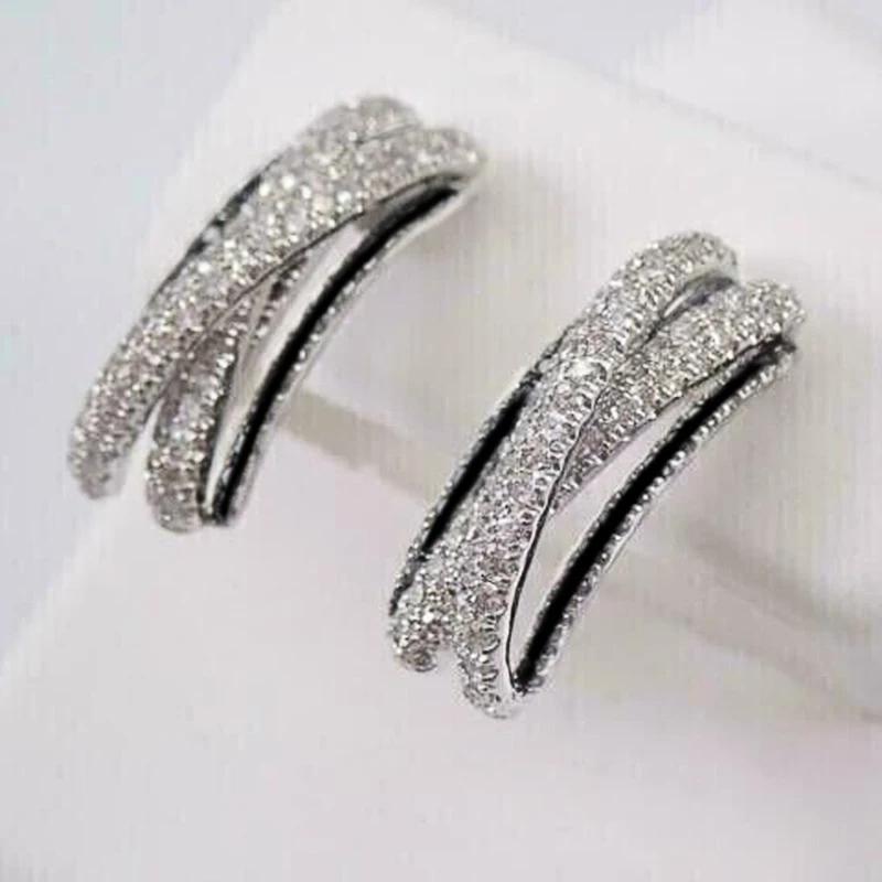 CAOSHI Trendy Modern Style Hoop Earrings for Women Brilliant Zirconia Jewelry for Daily Life Silver Color Accessories for Female
CAOSHI Trendy Modern Style Hoop Earrings for Women Brilliant Zirconia Jewelry for Daily Life Silver Color Accessories for Female