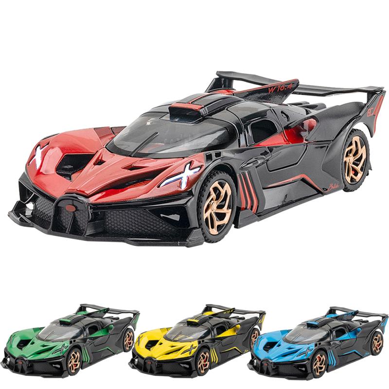 1:32 Bugatti Bolide, модель автомобиля из сплава, литой спортивный автомобиль со звуковым светом для коллекции, подарки для детей
1:32 Bugatti Bolide, модель автомобиля из сплава, литой спортивный автомобиль со звуковым светом для коллекции, подарки для детей