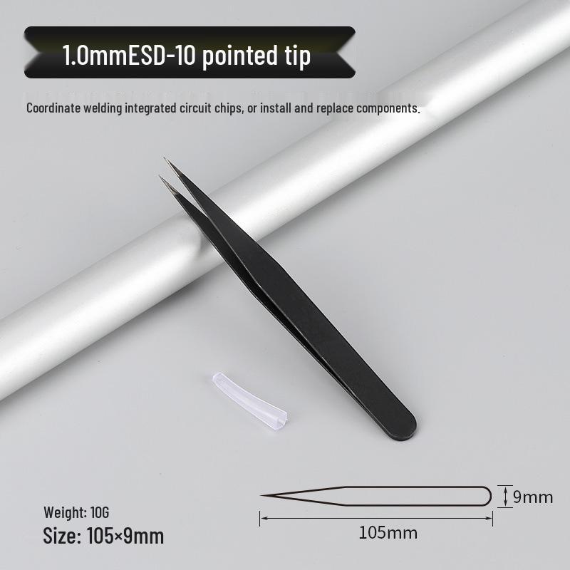 Stainless Steel Anti-Static Tweezers for High-Precision Repair
Stainless Steel Anti-Static Tweezers for High-Precision Repair