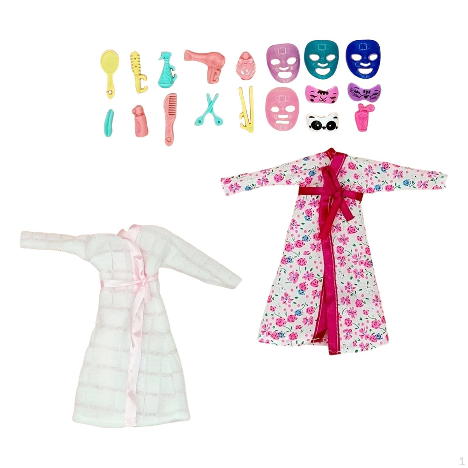 20 Pieces Doll Sleeping Clothes Accessories Bathrobes Pajamas Stylish Outfits
20 Pieces Doll Sleeping Clothes Accessories Bathrobes Pajamas Stylish Outfits