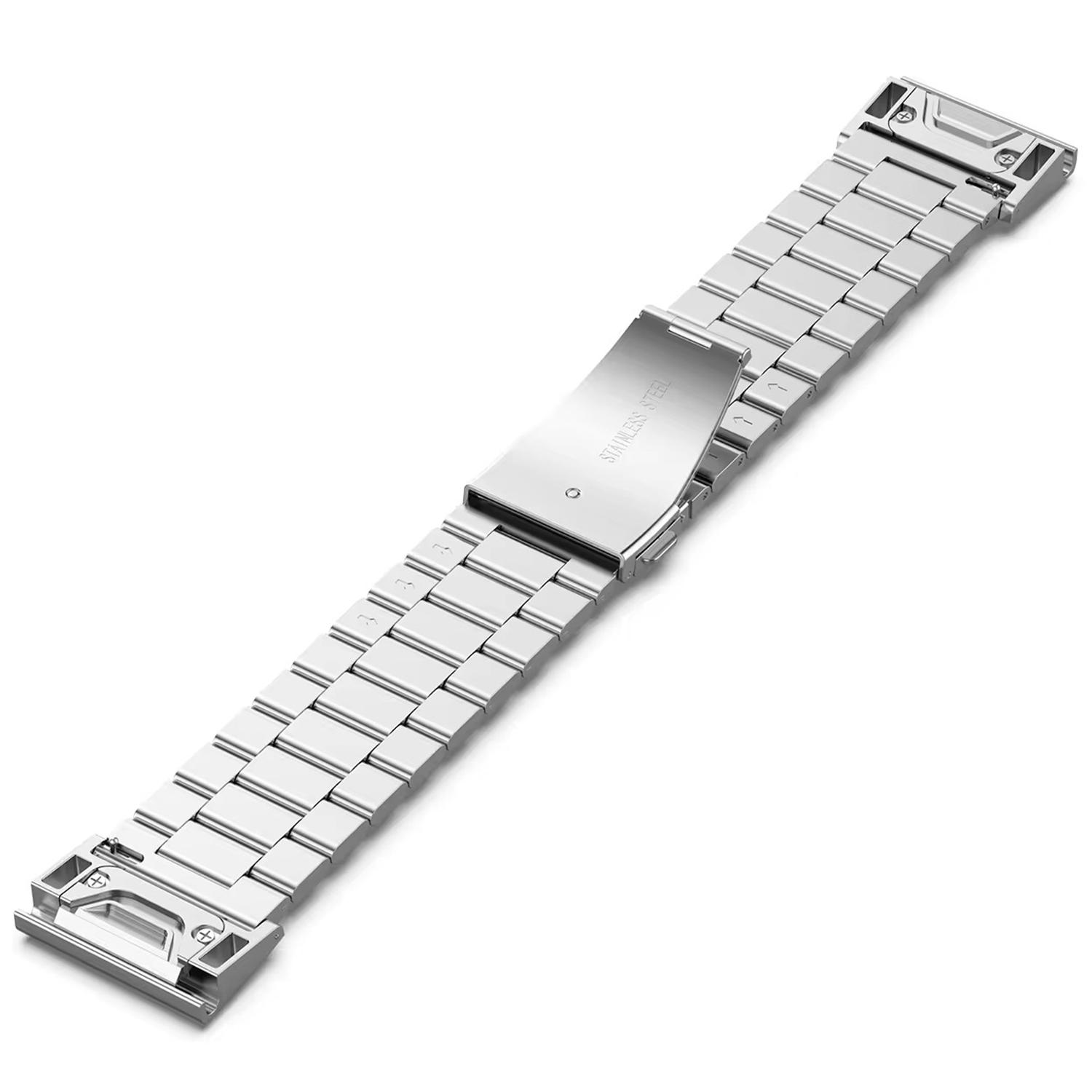For Garmin Fenix 7X/7X Pro/6X Quickfit 26mm Stainless Steel Strap 3 Beads Watch Band Silver
For Garmin Fenix 7X/7X Pro/6X Quickfit 26mm Stainless Steel Strap 3 Beads Watch Band Silver