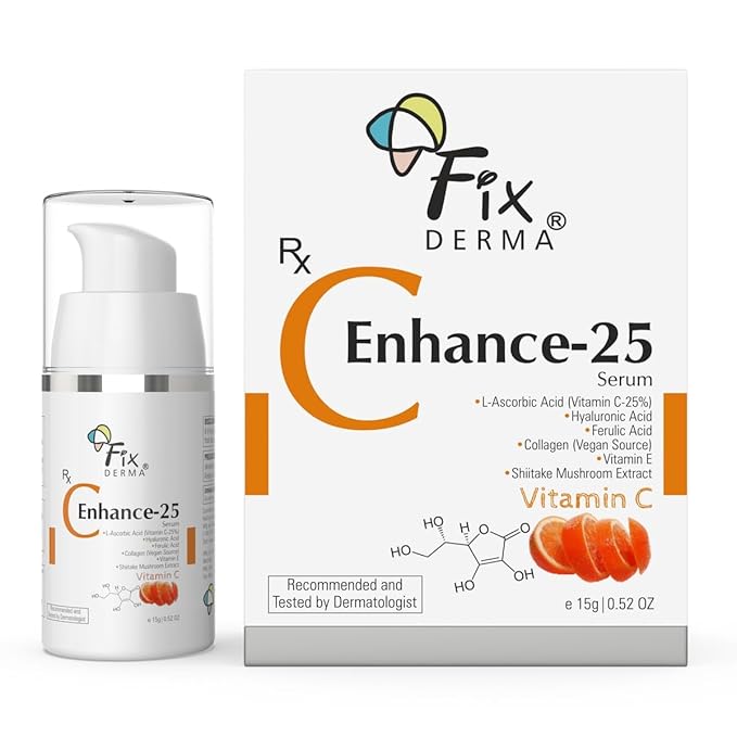 Fixderma Сыворотка с 25% витамином С 15 мл для лица, для сияющей и осветленной кожи, против старения, уменьшает мелкие морщины, морщины и пигментные пятна | Унисекс 15 ML
Fixderma Сыворотка с 25% витамином С 15 мл для лица, для сияющей и осветленной кожи, против старения, уменьшает мелкие морщины, морщины и пигментные пятна | Унисекс 15 ML