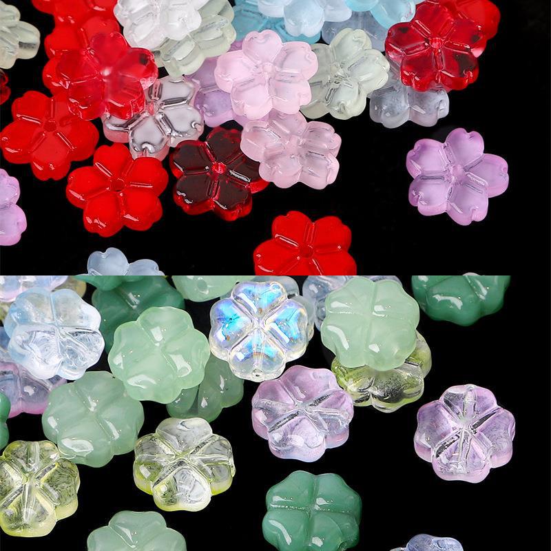 Japanese Glass Flower DIY Bead Kit: Five-Petal & Four-Leaf Necklace and Bracelet Supplies
Japanese Glass Flower DIY Bead Kit: Five-Petal & Four-Leaf Necklace and Bracelet Supplies
