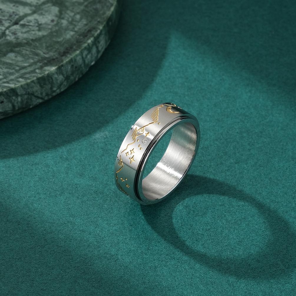 Fashion Shinny Zircon Stainless Steel Moon Star Ring for Men High Polished Metal Rotatable Stacking Spinner Anti Stress Ring 12
Fashion Shinny Zircon Stainless Steel Moon Star Ring for Men High Polished Metal Rotatable Stacking Spinner Anti Stress Ring 12