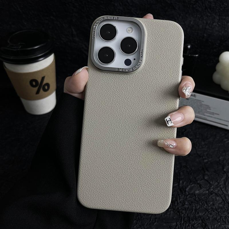 Matte Titanium gray Lichee leather pattern phone case for iPhone 16 15 14 13 12 11 Pro Max metal lens frame shockproof hard case For iPhone 16 Pro
Matte Titanium gray Lichee leather pattern phone case for iPhone 16 15 14 13 12 11 Pro Max metal lens frame shockproof hard case For iPhone 16 Pro