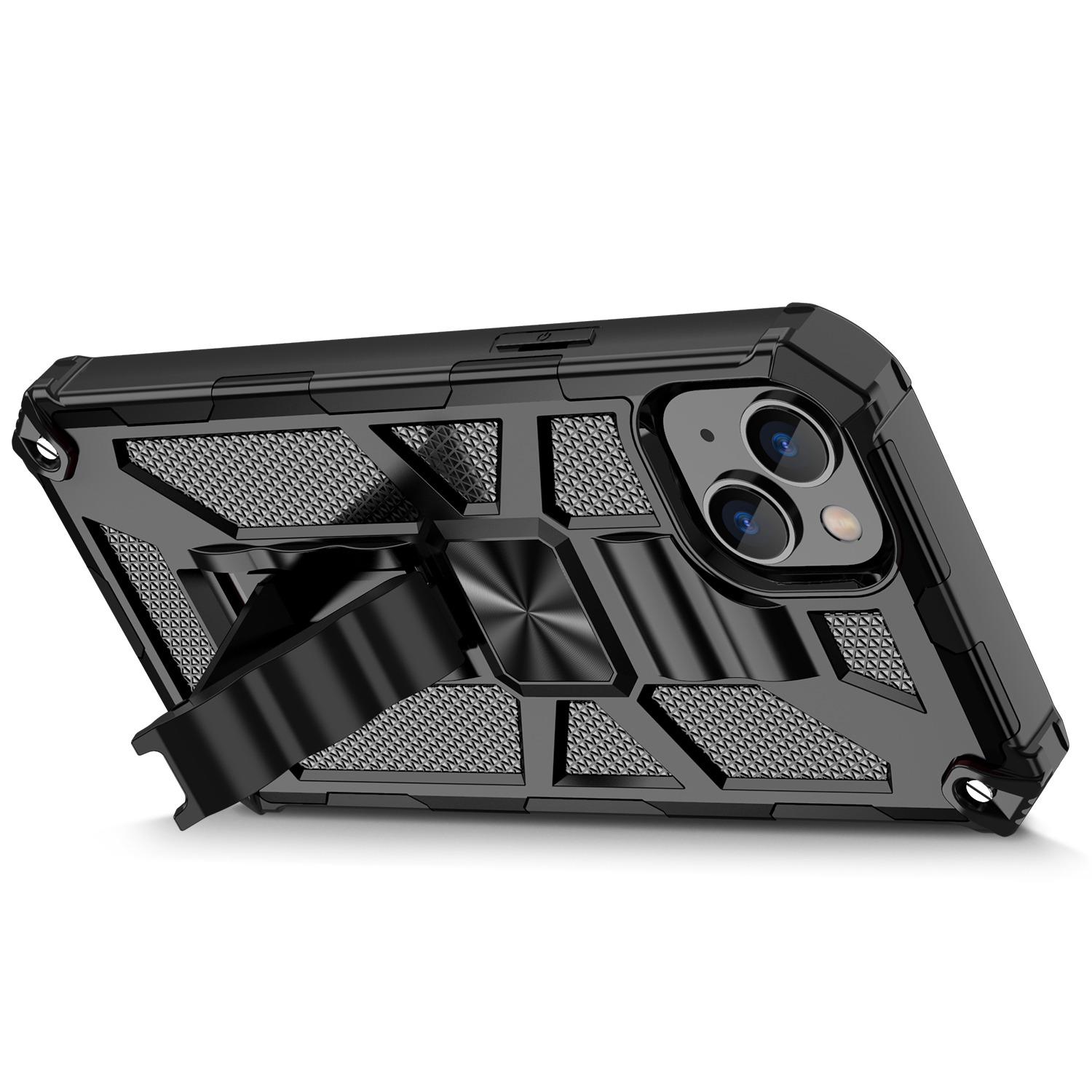 For iPhone 14 6.1 inch Shockproof TPU+PC Case Hybrid Impact Military Protective Cover with Kickstand Gold
For iPhone 14 6.1 inch Shockproof TPU+PC Case Hybrid Impact Military Protective Cover with Kickstand Gold