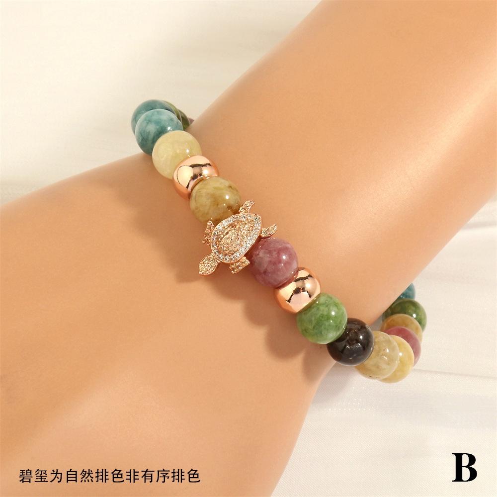 Stunning And Colorful Bixi Bracelet With Sparkling Zircon Stones A Delightful Gift For Fashionable Women StyleB
Stunning And Colorful Bixi Bracelet With Sparkling Zircon Stones A Delightful Gift For Fashionable Women StyleB