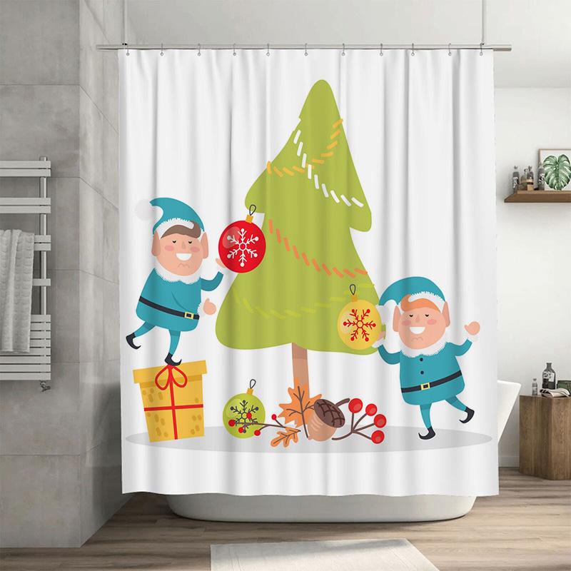 Tu Festive Holiday Shower Curtain Christmas Trees Snowflakes Reindeer Pattern Waterproof Decor Bathroom Set Modern Style Home Te W60H190(CM)-1 Pcs
Tu Festive Holiday Shower Curtain Christmas Trees Snowflakes Reindeer Pattern Waterproof Decor Bathroom Set Modern Style Home Te W60H190(CM)-1 Pcs